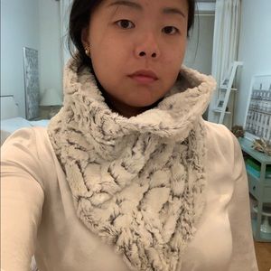 Luxe Faux Fur Cowl Infinity Snood Scarf